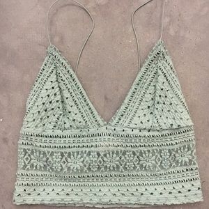 Urban Outfitters Mint Green Crop Top